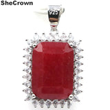 Red Ruby Green Emerald CZ Jewelry Set for Birthday