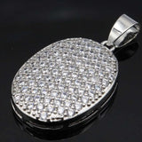 Orange Spessartine Garnet CZ Silver Pendant for Women