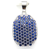 Tanzanite Pink Kunzite Silver Pendant 4.6g