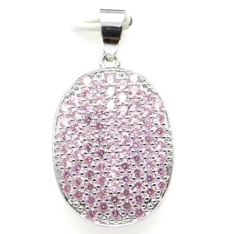 Tanzanite Pink Kunzite Silver Pendant 4.6g
