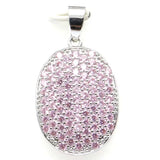 Tanzanite Pink Kunzite Silver Pendant 4.6g