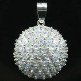 Pink Tourmaline Peridot Tanzanite Silver Pendant