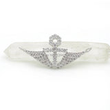 Micro Pave Clear CZ Wings & Cross Charm for DIY Necklaces