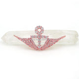 Micro Pave Clear CZ Wings & Cross Charm for DIY Necklaces