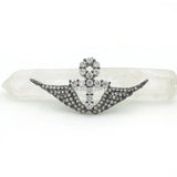Micro Pave Clear CZ Wings & Cross Charm for DIY Necklaces