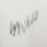 8Pcs Leaf Shape Natural Sea Shell Beads Charms for Jewelry