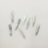 8Pcs Leaf Shape Natural Sea Shell Beads Charms for Jewelry
