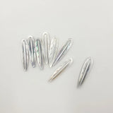 8Pcs Leaf Shape Natural Sea Shell Beads Charms for Jewelry
