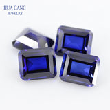 Octangle Cut Synthetic Corundum Gems 4x6~15x20mm for Jewelry