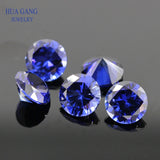 Synthetic Sapphire Stone 0.8-3mm Round Brilliant Cut Gems