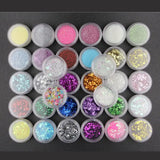 Mixed Colors Resin Casting Mold Glitters Sequains Pigment Kit for Jewelry Making