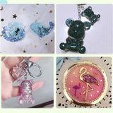Mixed Colors Resin Casting Mold Glitters Sequains Pigment Kit for Jewelry Making