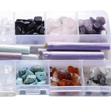Natural Stone Beads Chips in Box Necklace Jewelry Making Supplies Kit