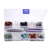 Natural Stone Beads Chips in Box Necklace Jewelry Making Supplies Kit