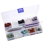 Natural Stone Beads Chips in Box Necklace Jewelry Making Supplies Kit