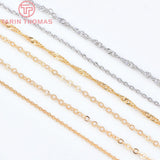 4PCS 45.5CM 24K Plated Finished Necklace Chains