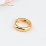 6PCS 16MM Brass Round Earring Hoop Clasp DIY Jewelry Findings