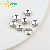20PCS 4-12MM 24K Plated Brass Beads Caps DIY Jewelry Accessories