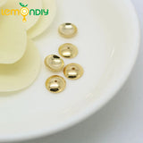 20PCS 4-12MM 24K Plated Brass Beads Caps DIY Jewelry Accessories