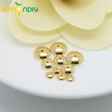 20PCS 4-12MM 24K Plated Brass Beads Caps DIY Jewelry Accessories