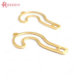 20PCS 26x15MM Brass Mark Charms Pendants DIY Jewelry Findings