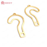 20PCS 26x15MM Brass Mark Charms Pendants DIY Jewelry Findings