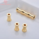 20PCS 5x8MM 24K Plated Brass Spacer Beads Jewelry Accessorie