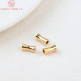 20PCS 5x8MM 24K Plated Brass Spacer Beads Jewelry Accessorie