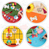 34PCS Acrylic Keychain Tassels Kit for DIY Crafts