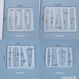 34PCS DIY Hair Pin Clip Making Silicone Resin Molds Kit