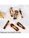 34PCS Hair Pin Jewelry Casting Mold DIY Hair Clip Silicone Resin Molds