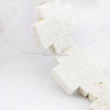 34mm Hot Cross Turkey Stone Loose Beads DIY Howlite Ornaments 15inch