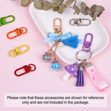 34pcs Swivel Clasp Snap Hook Carabiner Clip for KeyHooks Jewelry Making Mix