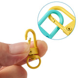 34pcs Swivel Clasp Snap Hook Carabiner Clip for KeyHooks Jewelry Making Mix