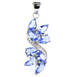 Red Ruby Citrine Tourmaline Tanzanite CZ Women Wedding Pendant