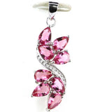 Red Ruby Citrine Tourmaline Tanzanite CZ Women Wedding Pendant