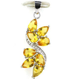 Red Ruby Citrine Tourmaline Tanzanite CZ Women Wedding Pendant