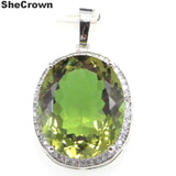 Big European Oval Zultanite CZ Silver Jewelry Set