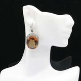 Big European Oval Zultanite CZ Silver Jewelry Set
