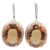 Big European Oval Zultanite CZ Silver Jewelry Set