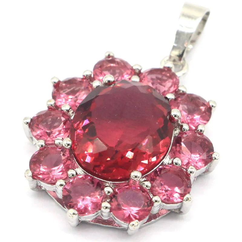 Stunning Pink Tourmaline Pendant for Sister