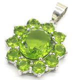 Stunning Violet Tanzanite Green Peridot Ladies Engagement Pendant