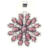Gorgeous 3.3g Purple Amethyst Violet Tanzanite Women Silver Pendant