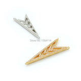 Micro Pave Clear CZ Arrow Charm Double Circles Necklace Jewelry