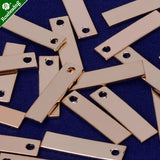 35.1x7.3mm Brass Stamping Blank Bar, Name Plated, DIY Jewelry, 20pcs/lot