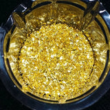 Champagne Metal Broken Stones Epoxy Resin Jewelry Fillings DIY UV Jewelry Making