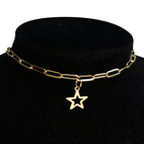 35+5cm Clavicle Chain Choker Necklaces For Women Punk Stainless Steel Neck Chain
