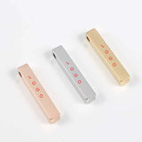 Round Angle Strip Charms 2.9mm Hole Stainless Steel Pendant 20pcs