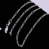 925 Sterling Silver Chain Necklace for Women Girl Children Boy Kids Jewelry