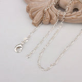 925 Sterling Silver Chain Necklace for Women Girl Children Boy Kids Jewelry
